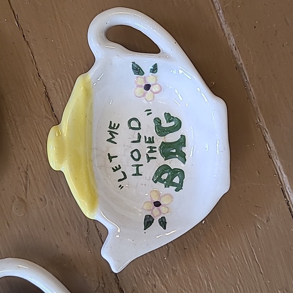 Set of 4 Vintage Teabag Rests - Picture 6 of 7